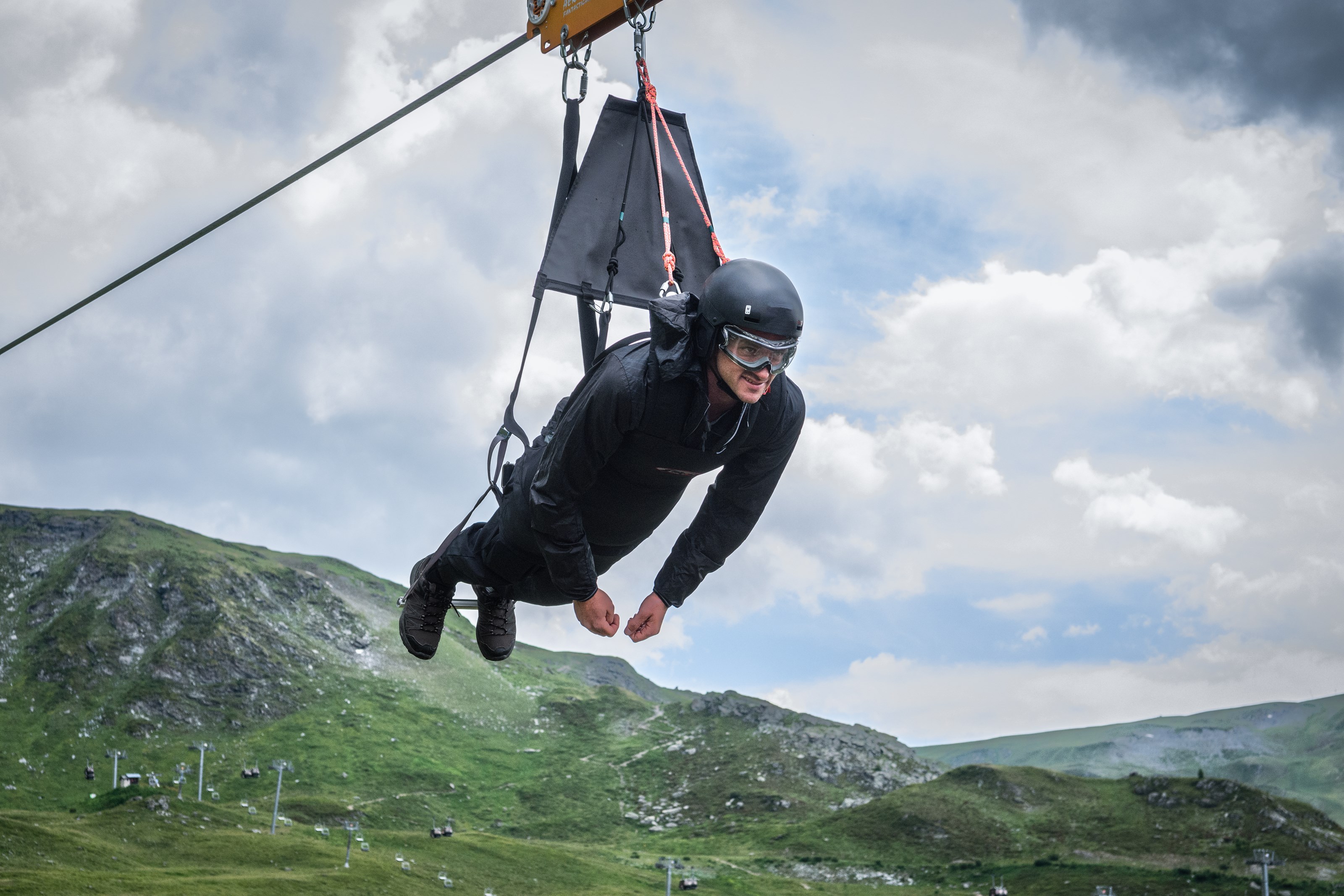 Aiguille Rouge zip line