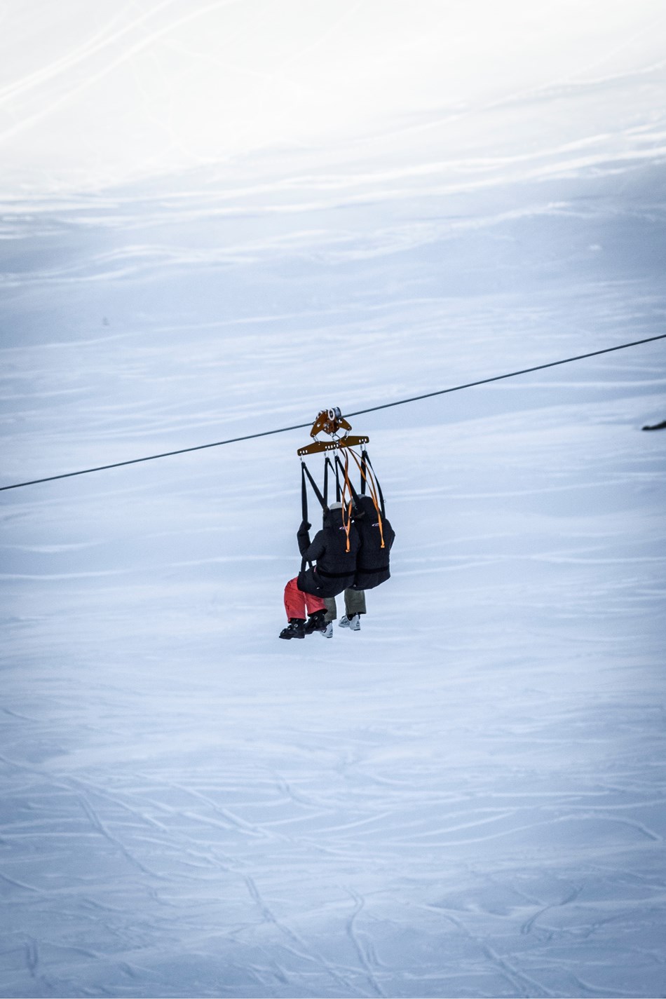 Tyrolienne de l&#39;Aiguille Rouge
