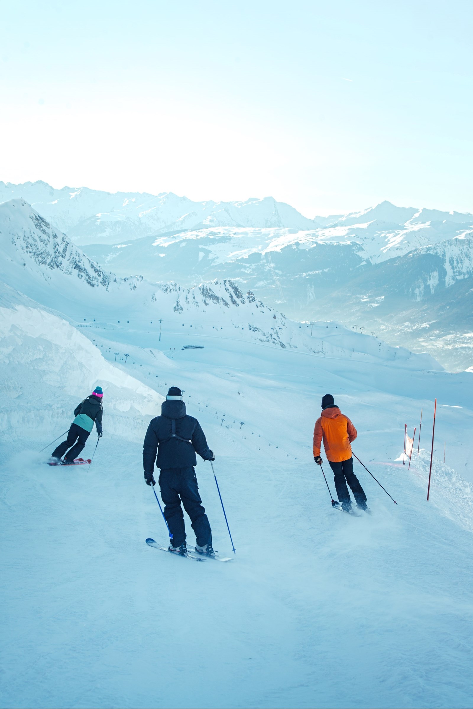 skieurs aux Arcs 1950